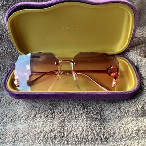 Gucci Pink Gradient OVERSIZED Sunglasses COMES WITH CASE
